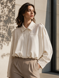 Karolina | Women's long-sleeved jacket with a turn-down collar, for transitional weather