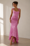 Kelly | Elegant Evening Dress with Lace Accents
