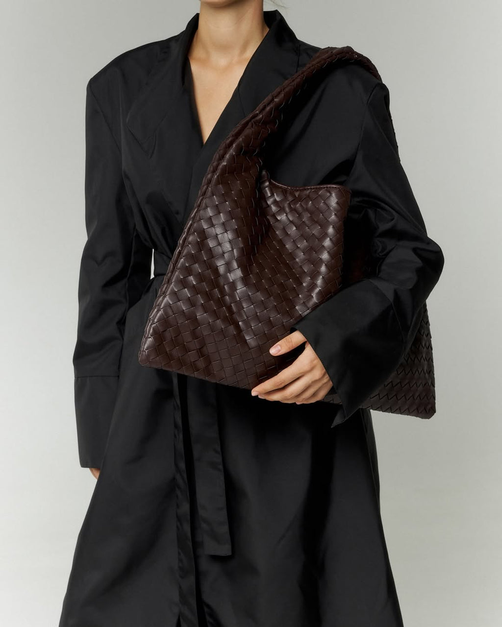 Woven Oversized Tote Bag with Shoulder Strap for Women