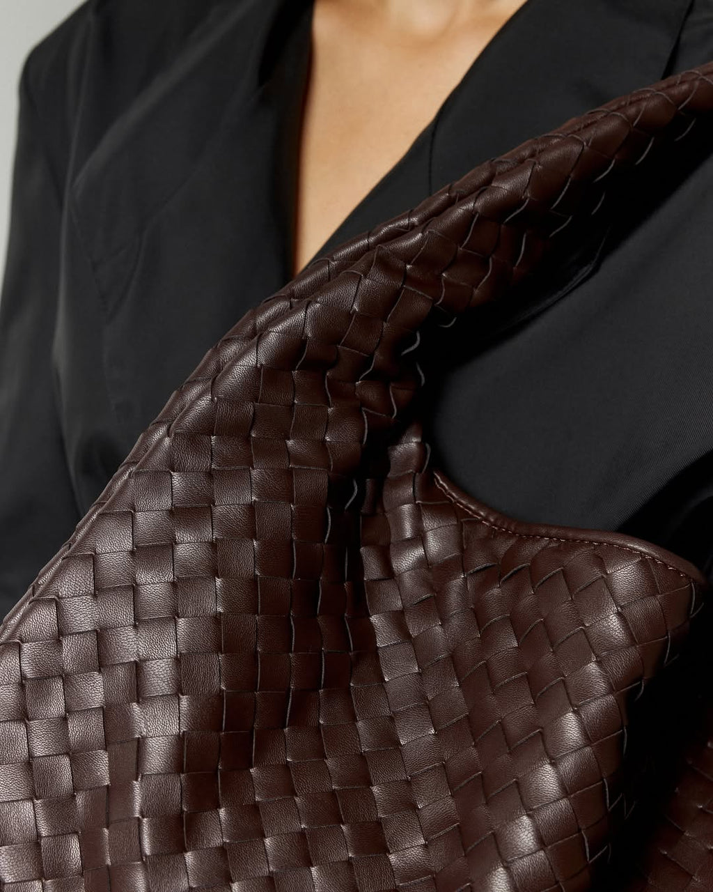 Woven Oversized Tote Bag with Shoulder Strap for Women
