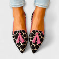 Animal-Print Loafers with Decorative Tassels for Women