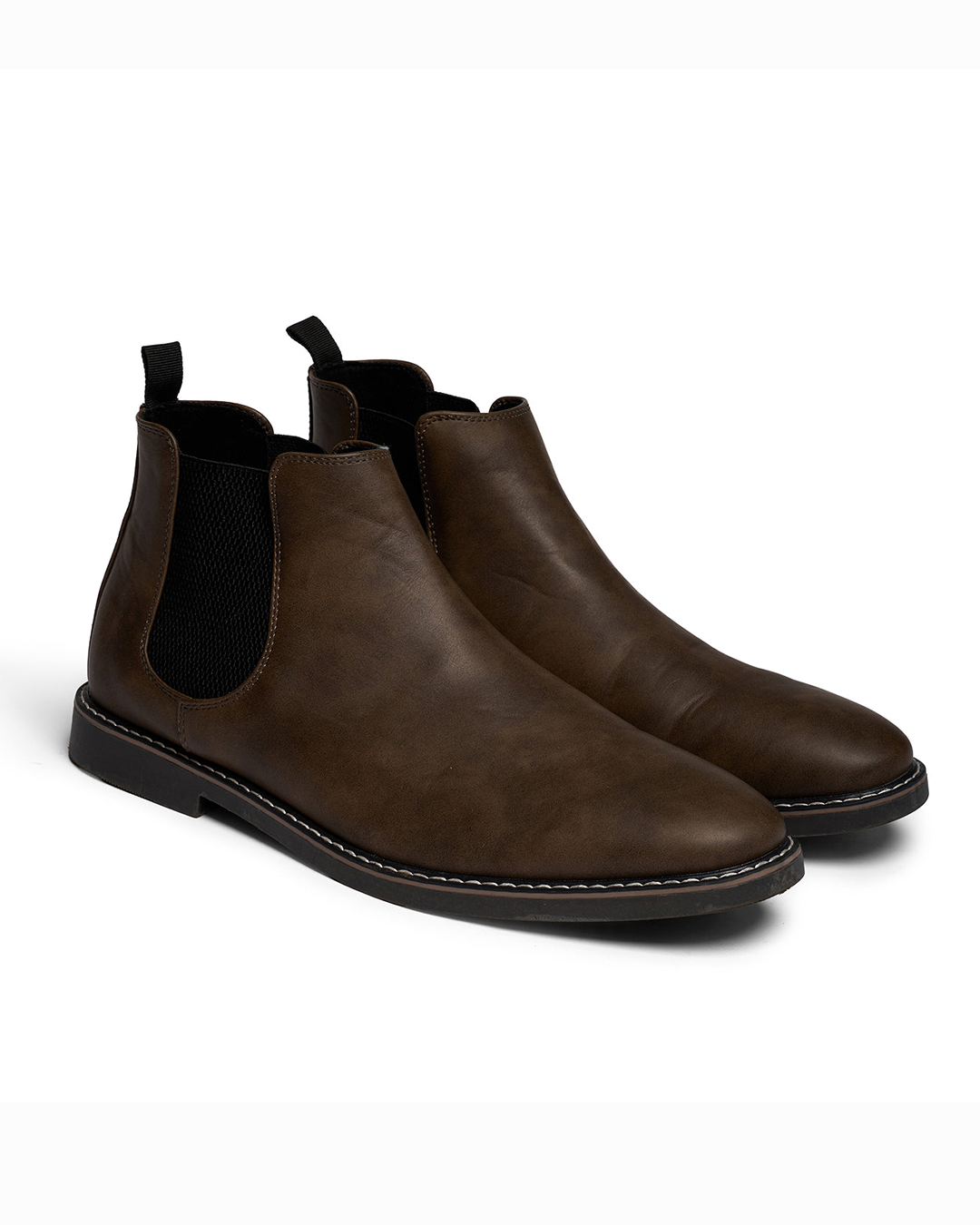 Chelsea Boots with Elastic Panels and Pull Tabs for Men
