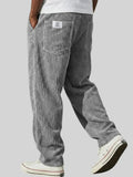 Corduroy Trousers with Relaxed Fit Waistband for Men