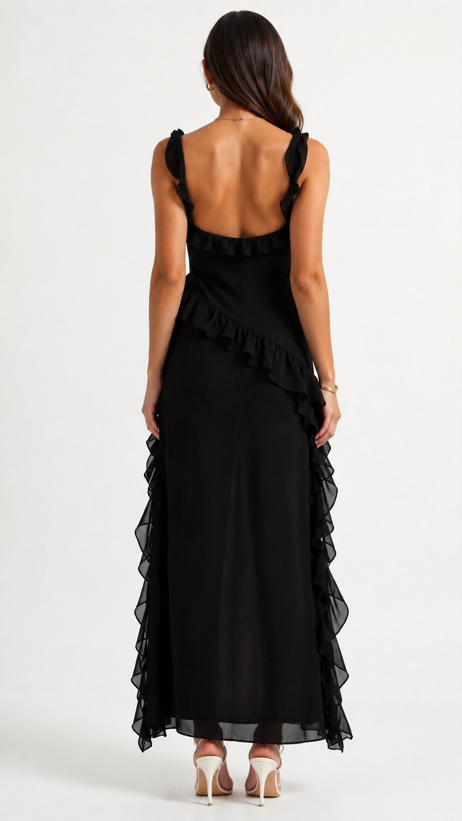 Rianna | Elegant Ruffled Maxi Dress