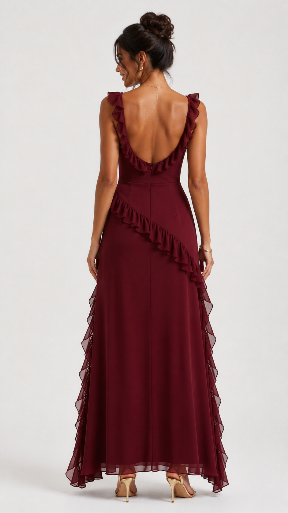 Rianna | Elegant Ruffled Maxi Dress