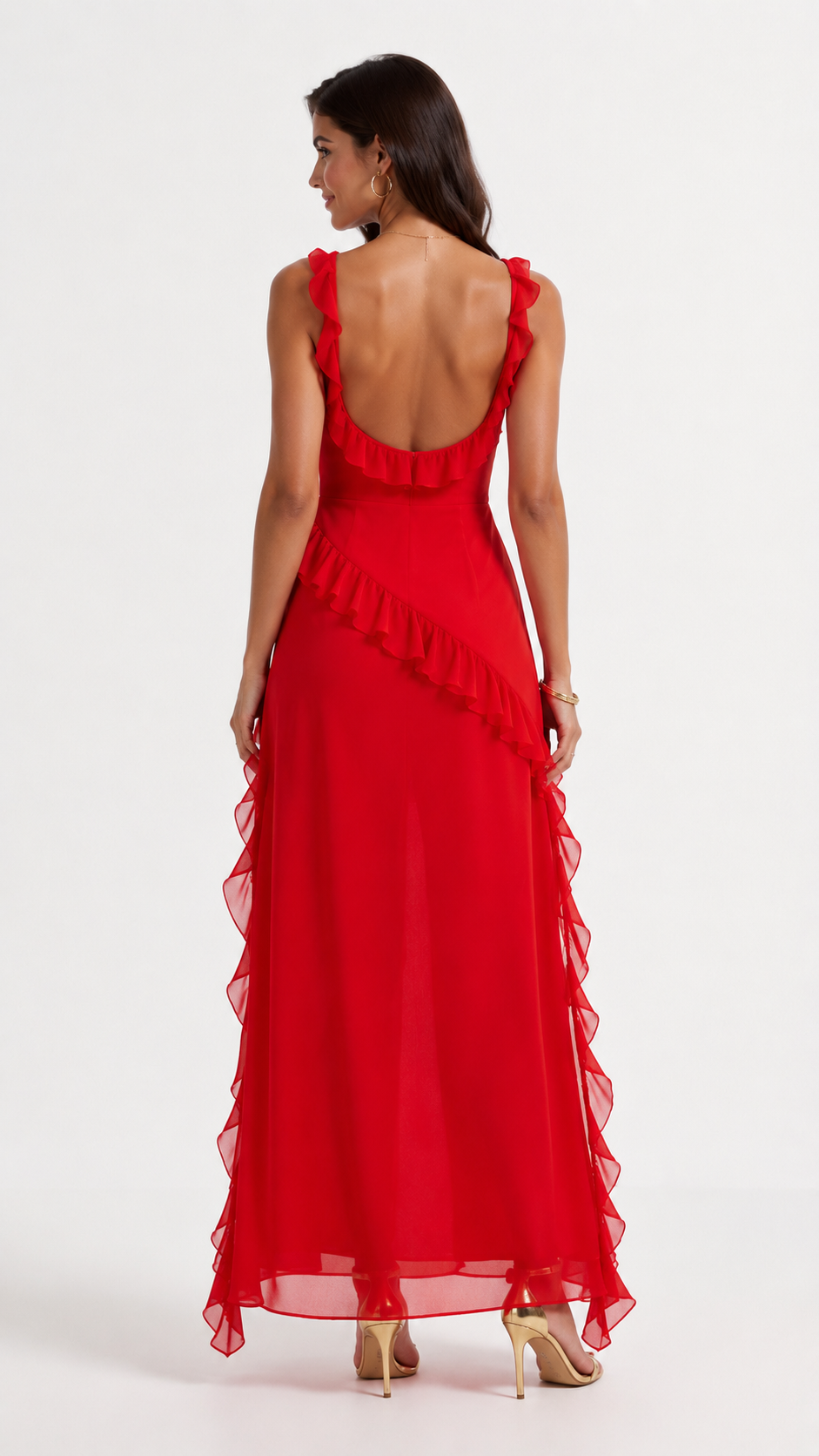Rianna | Elegant Ruffled Maxi Dress