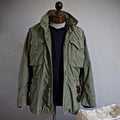 Field Jacket with Cargo Pockets and Drawstring for Mens