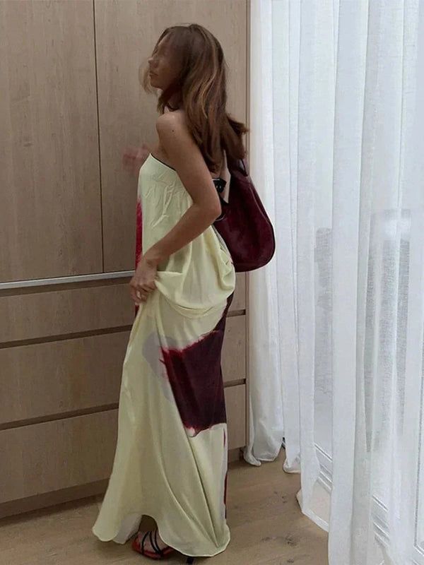 Floral Print Maxi Dress with Side Slit for Women