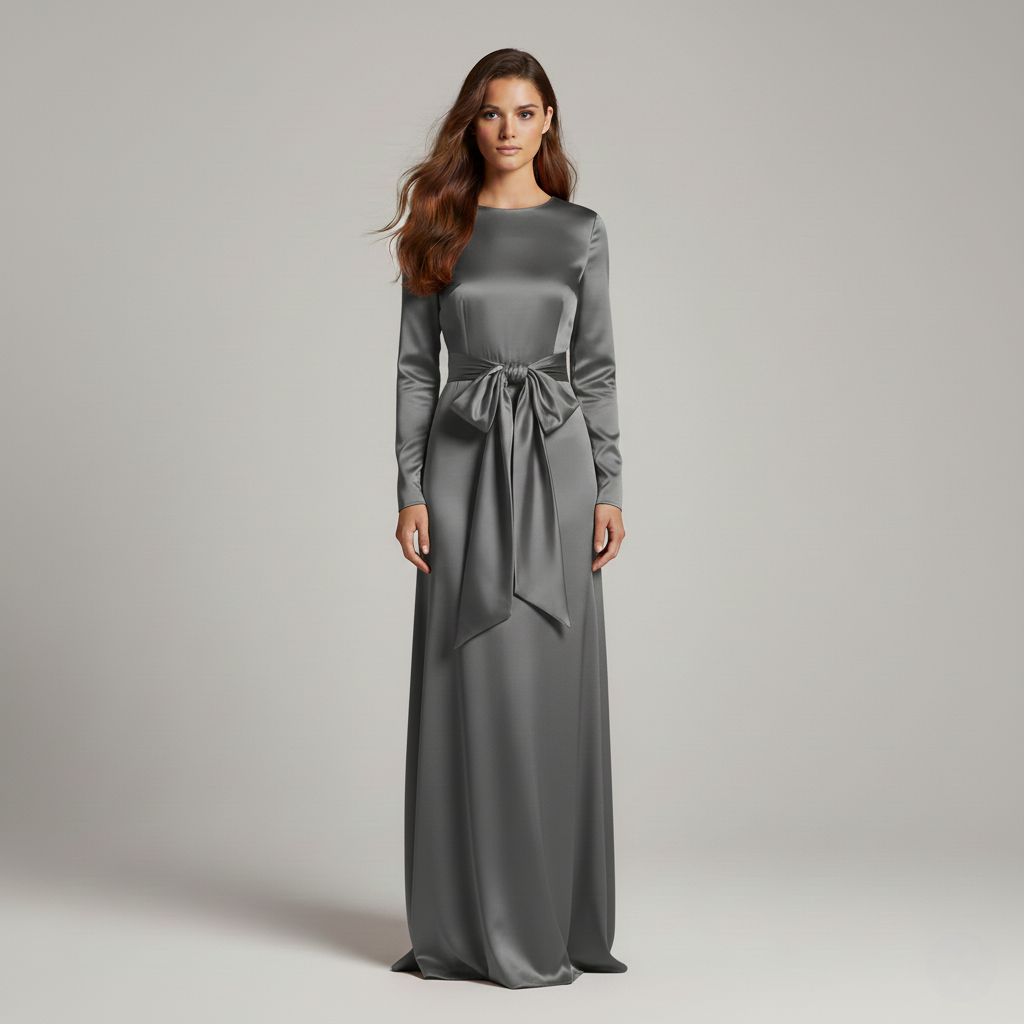 Olivia | Elegant Satin Maxi Dress