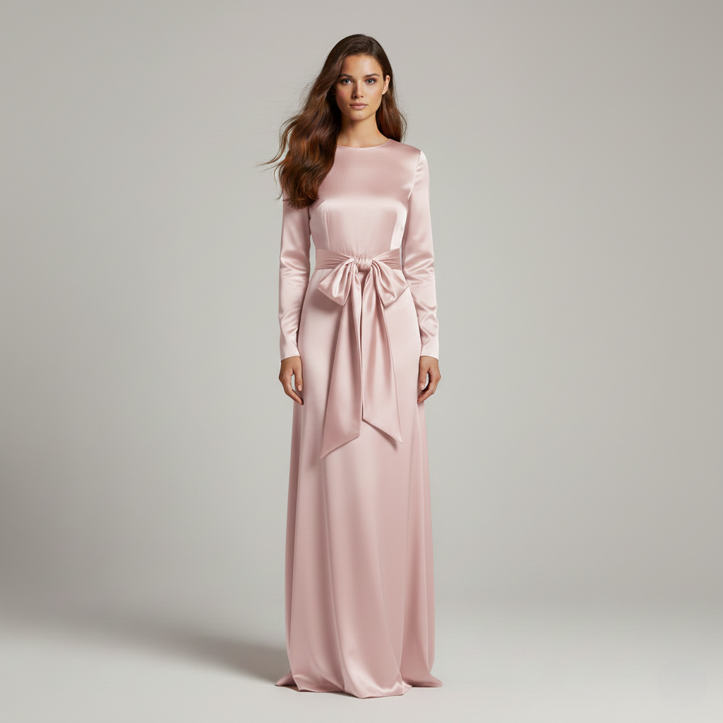 Olivia | Elegant Satin Maxi Dress