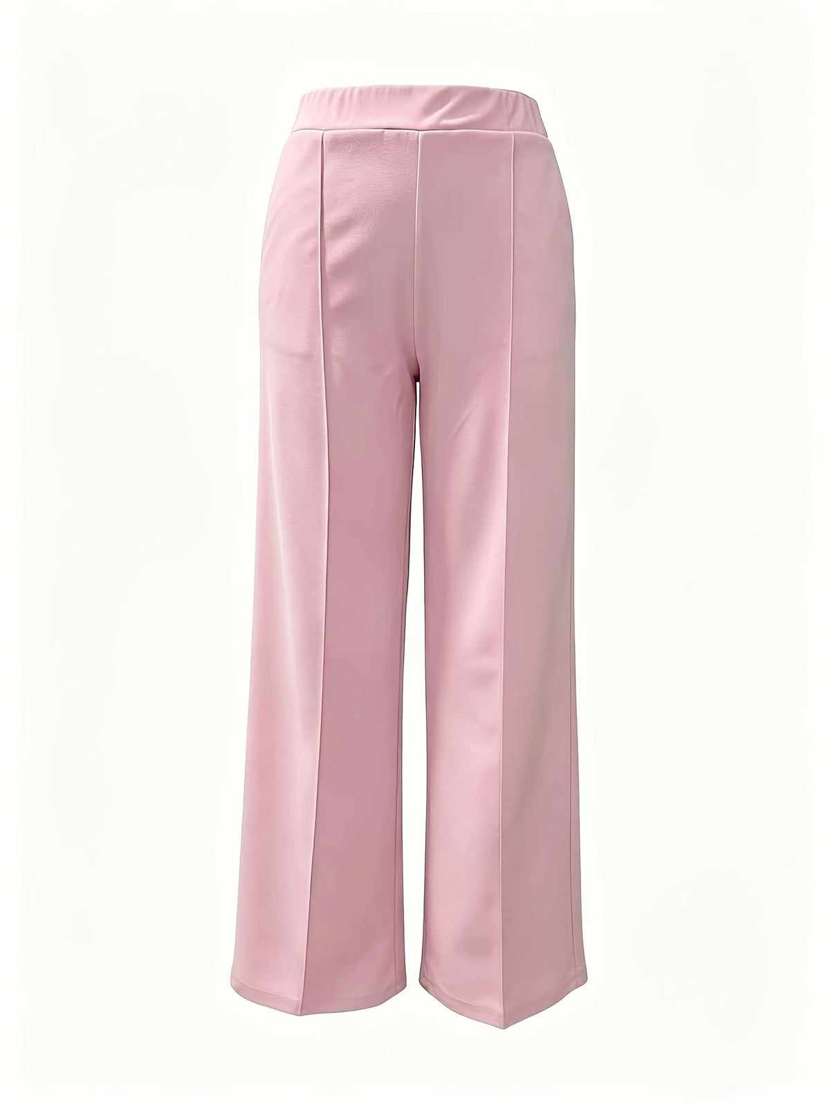 High Waisted Straight Leg Tailored Trousers for Womens