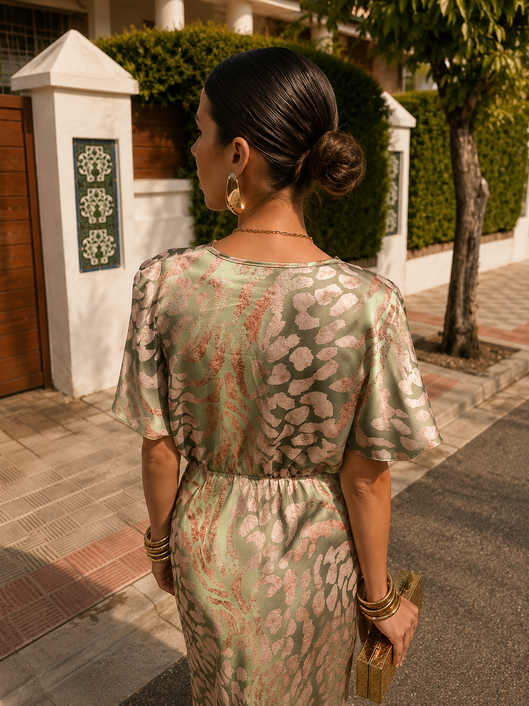 Izabela | Elegant Wrap Midi Dress