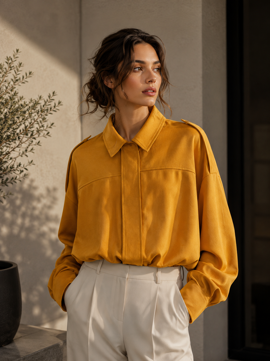 Karolina | Women's long-sleeved jacket with a turn-down collar, for transitional weather