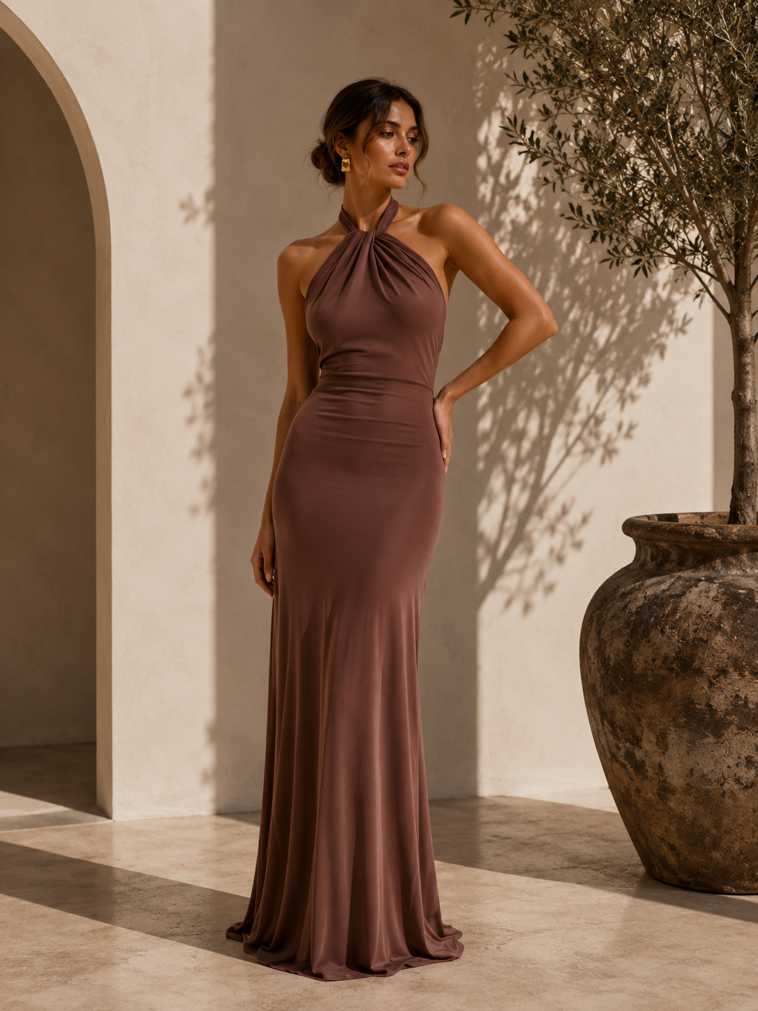 Megan | Slinky Off-the-Shoulder Dress