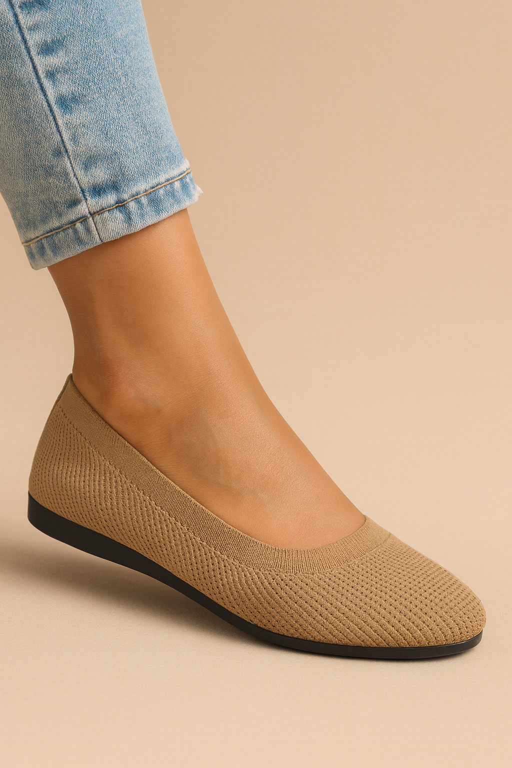 Mibia | Breathable Knit Ballet Flats
