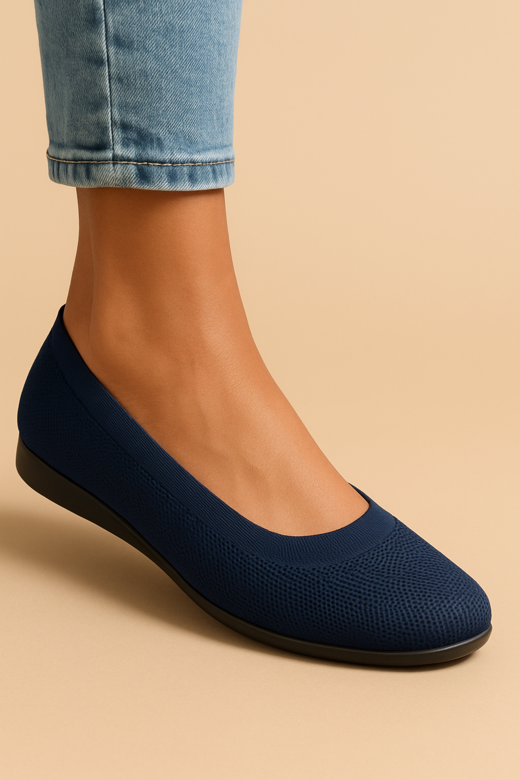 Mibia | Breathable Knit Ballet Flats