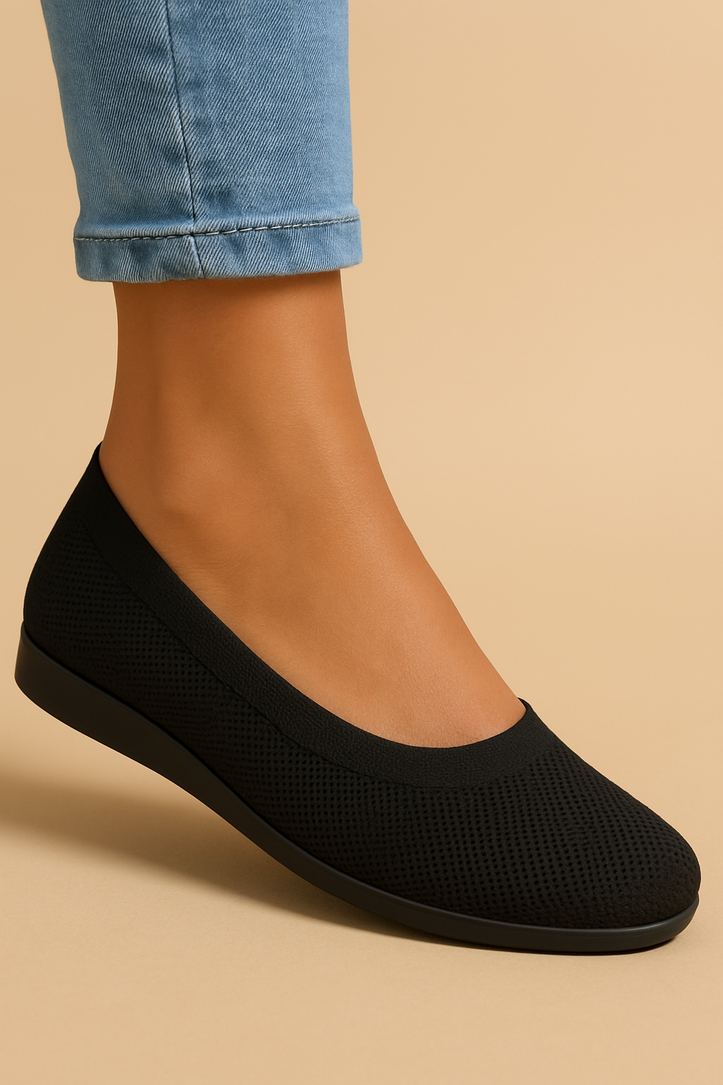 Mibia | Breathable Knit Ballet Flats