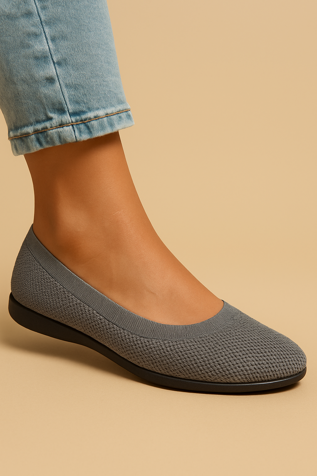 Mibia | Breathable Knit Ballet Flats