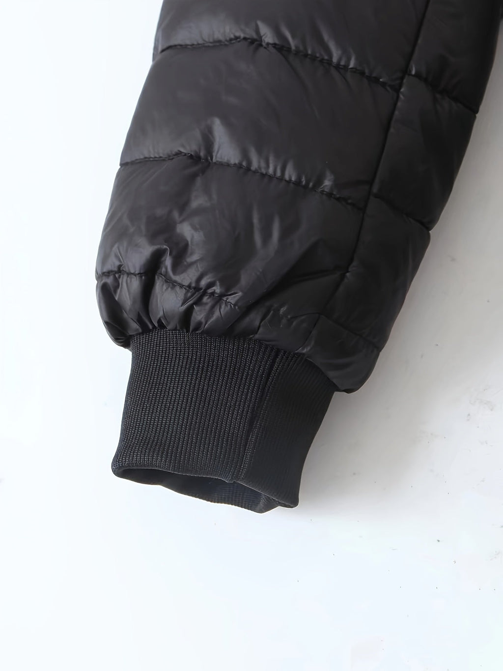 Quilted Coat with Plush Lining and Zip Front for Womens