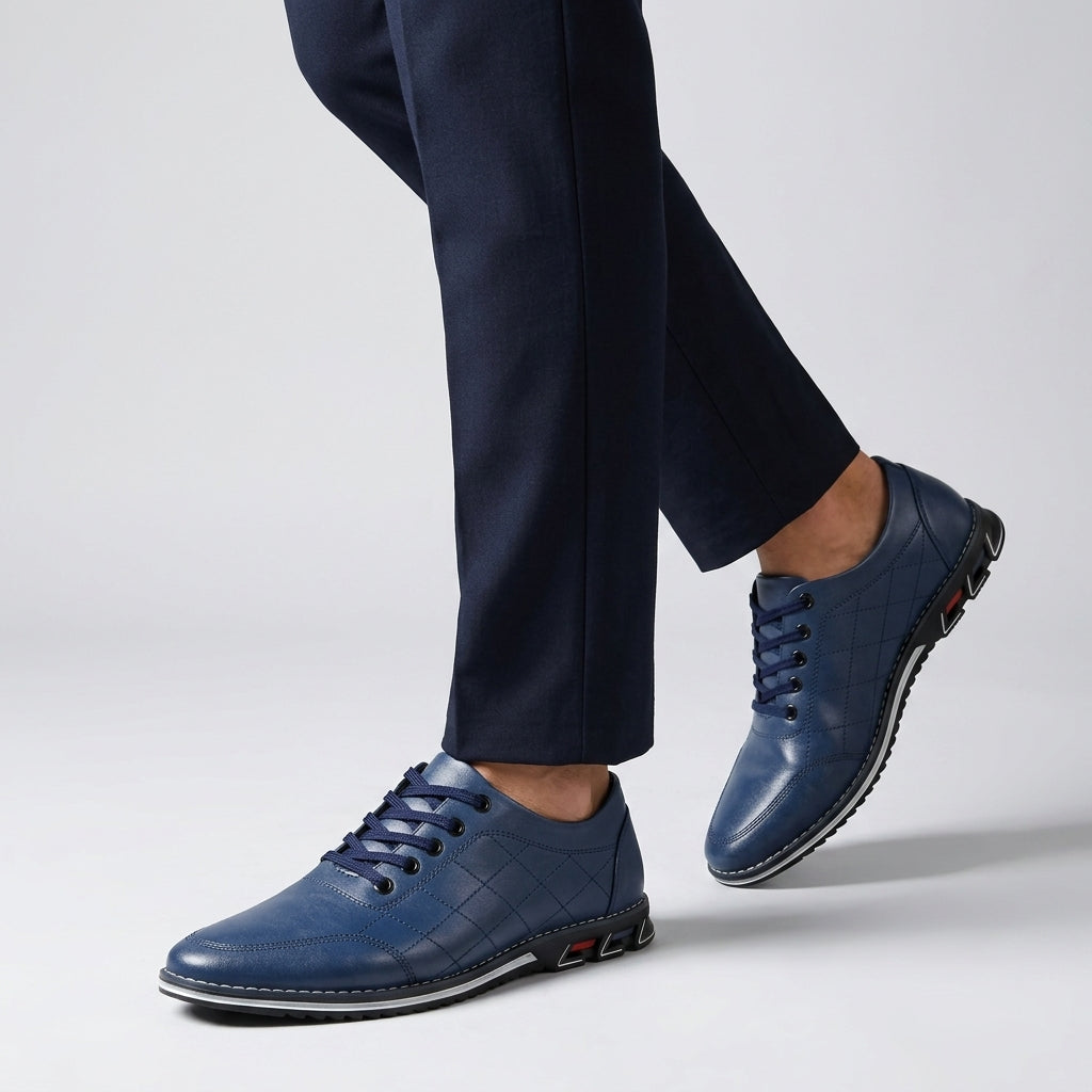 Quilted Lace Up Trainers | Stitched Details for Everyday Outfits