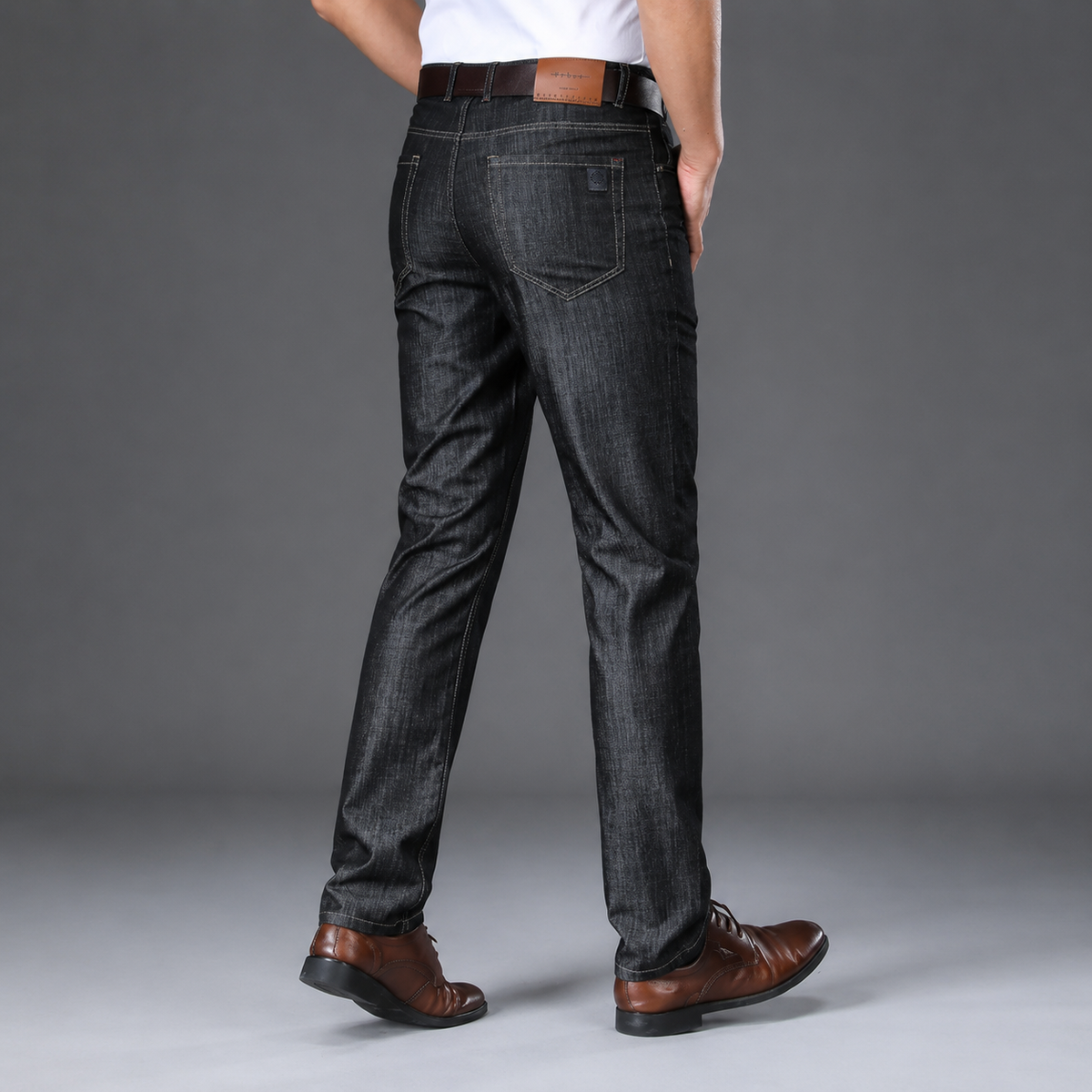 Straight Leg Lightweight Denim Jeans for Summer for Men