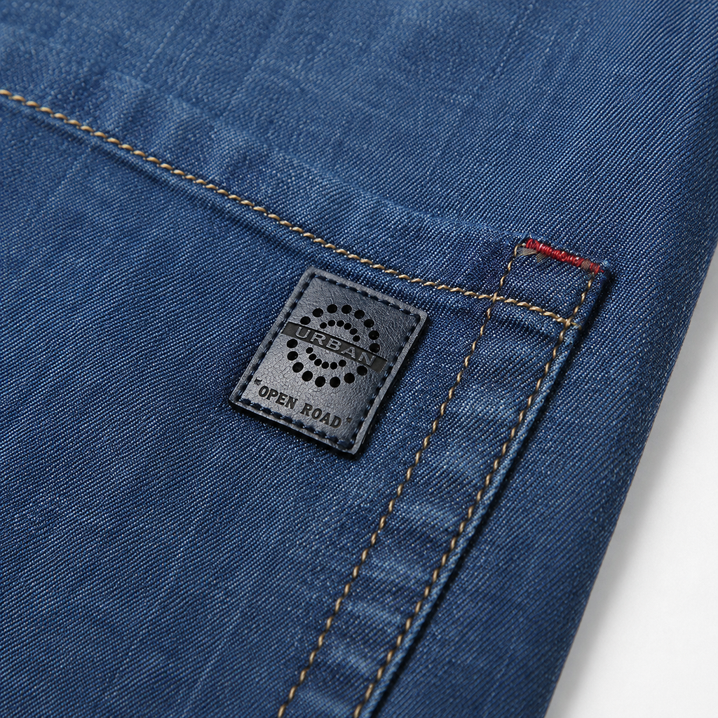 Straight Leg Lightweight Denim Jeans for Summer for Men