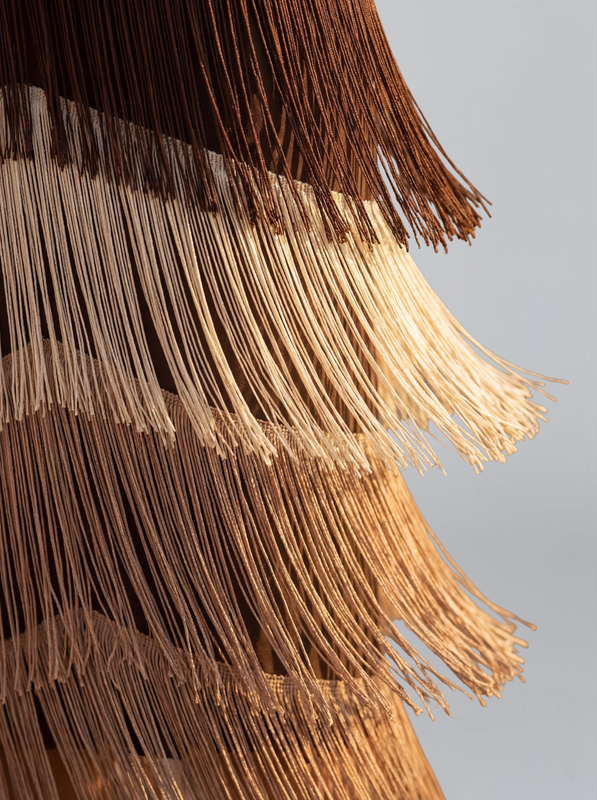 Tiered Fringe Midi Evening Dress with Draped Waist for Women