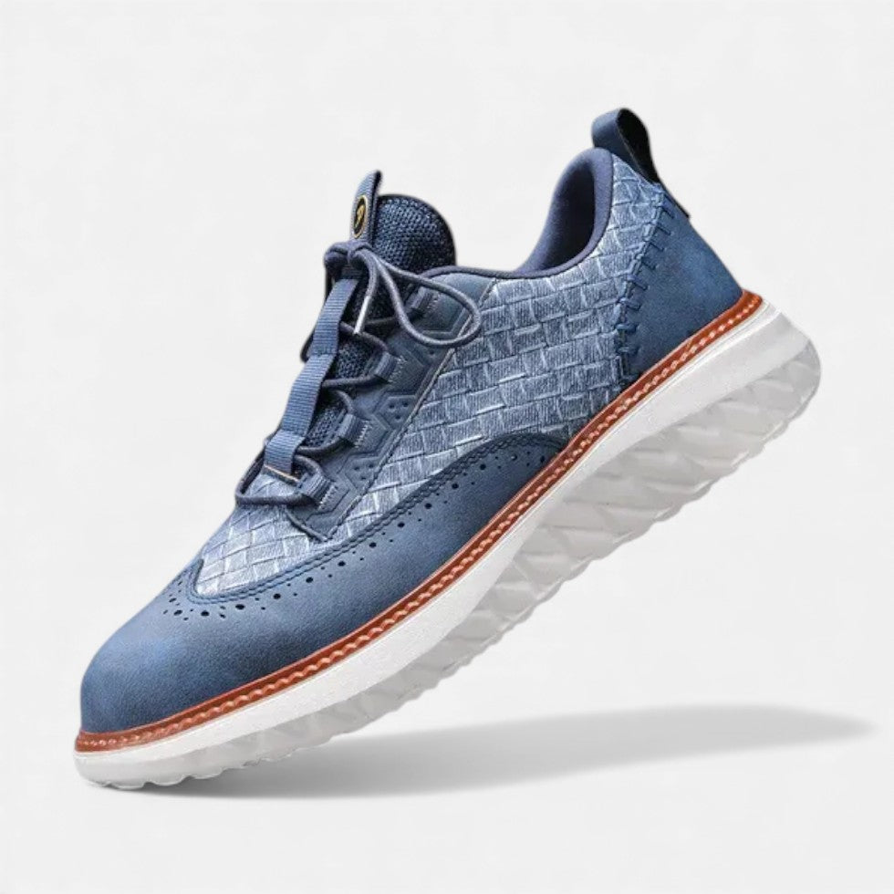 Woven Detail Trainers with Laces and Chunky Sole for men