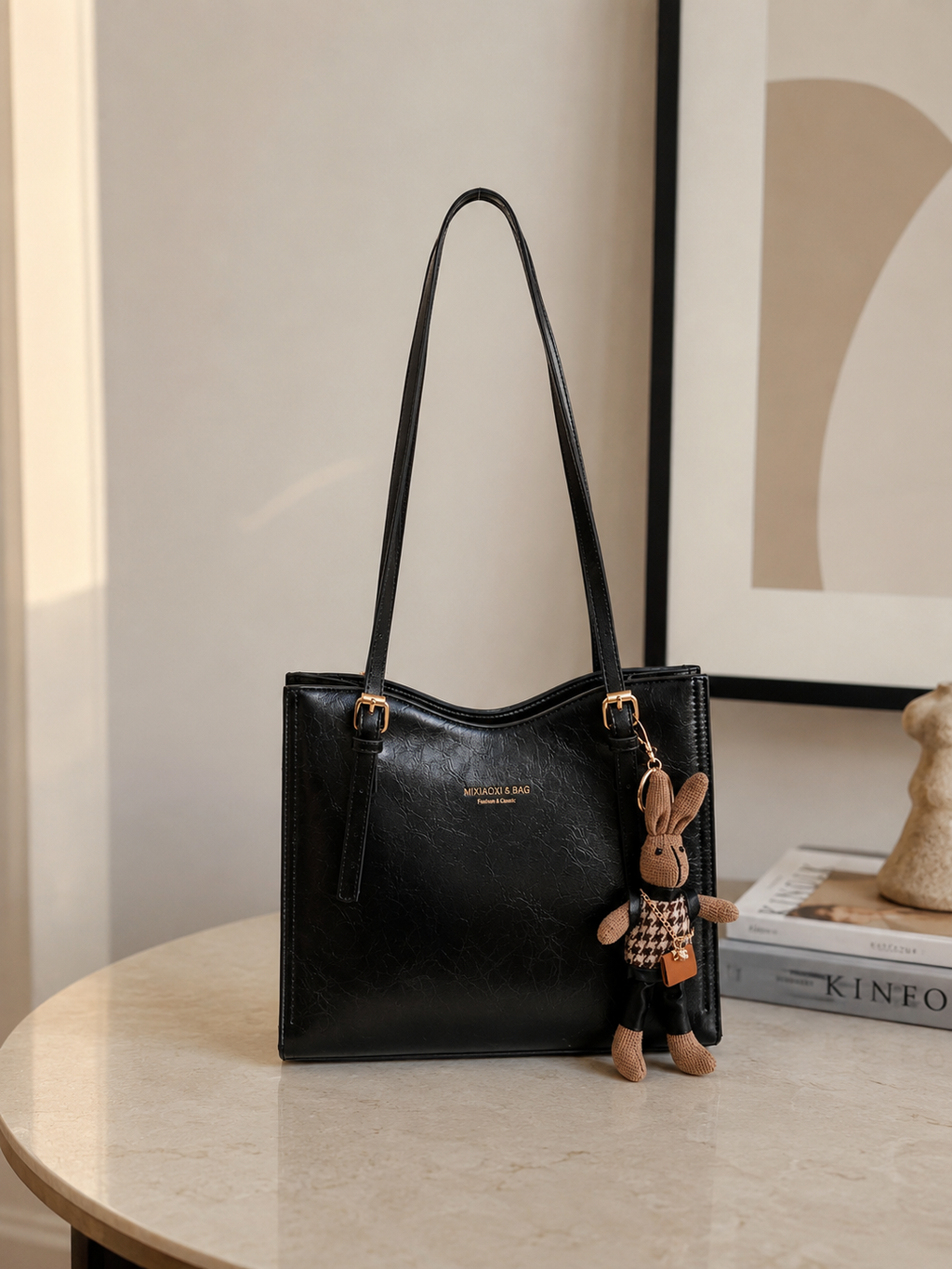 Zara | Elegant leather bag + free bag hanger
