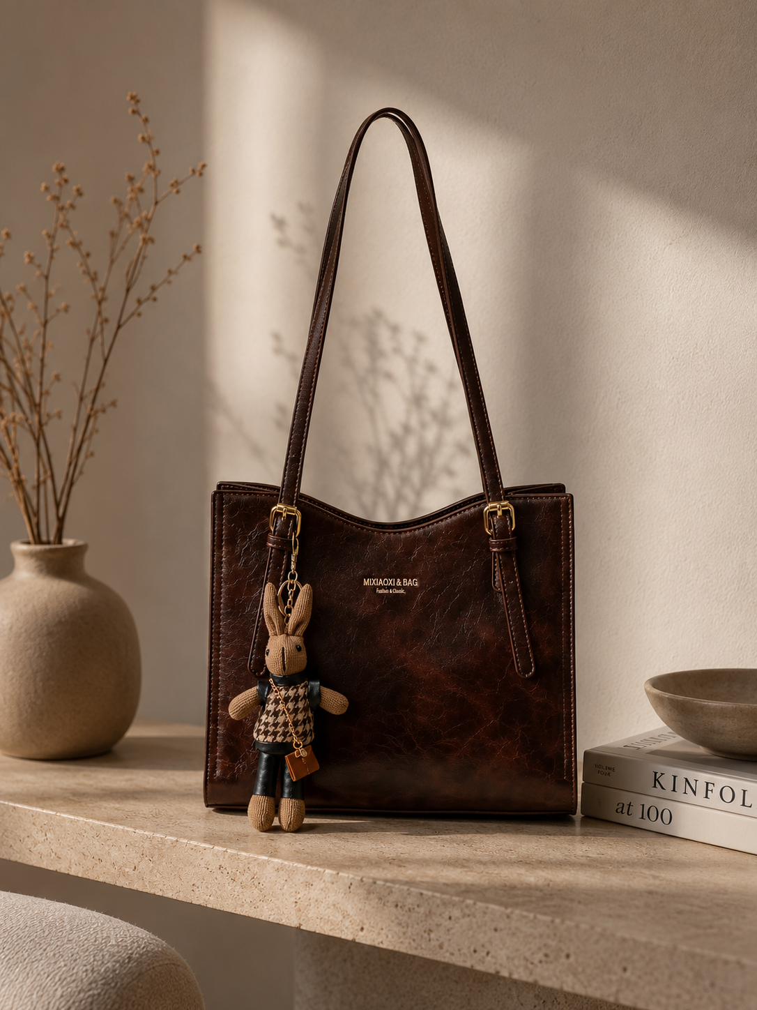 Zara | Elegant leather bag + free bag hanger