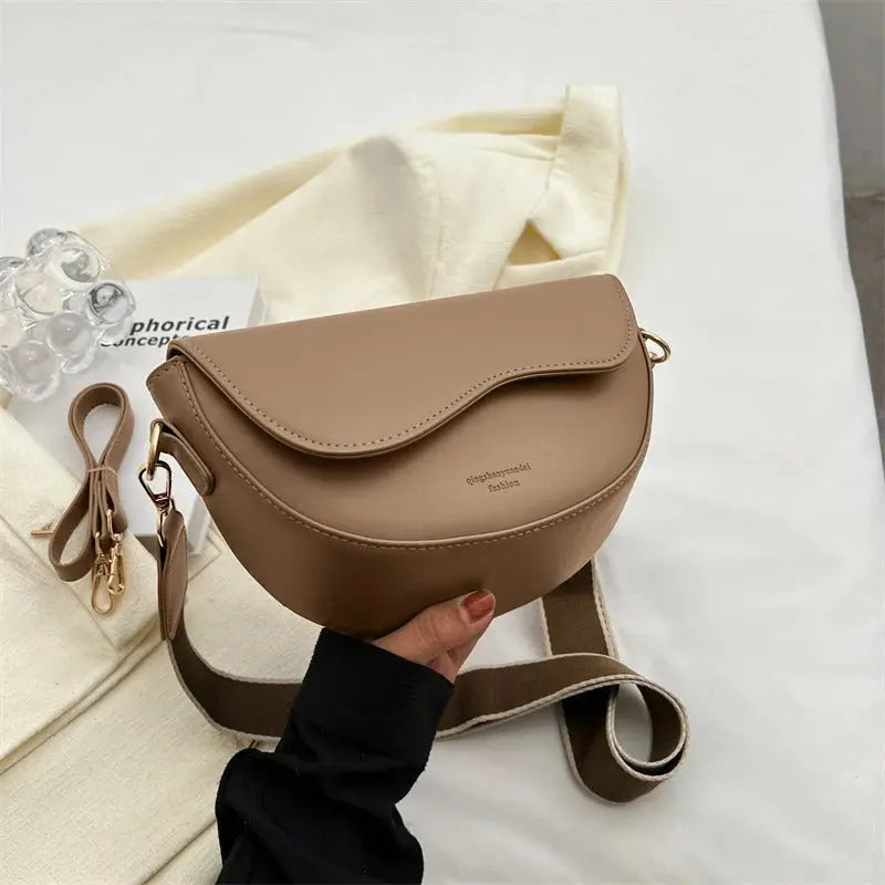 Compact Shoulder Bag with Adjustable Strap for Women