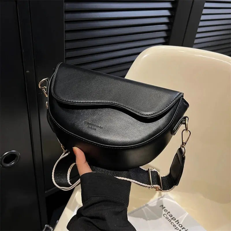 Compact Shoulder Bag with Adjustable Strap for Women