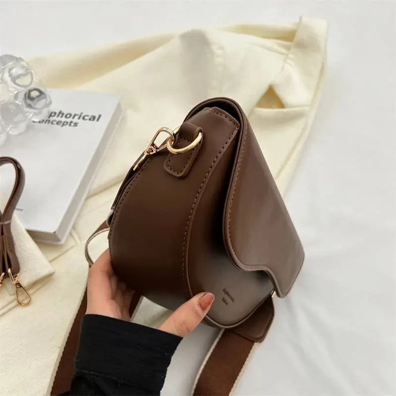 Compact Shoulder Bag with Adjustable Strap for Women