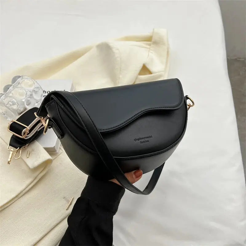 Compact Shoulder Bag with Adjustable Strap for Women